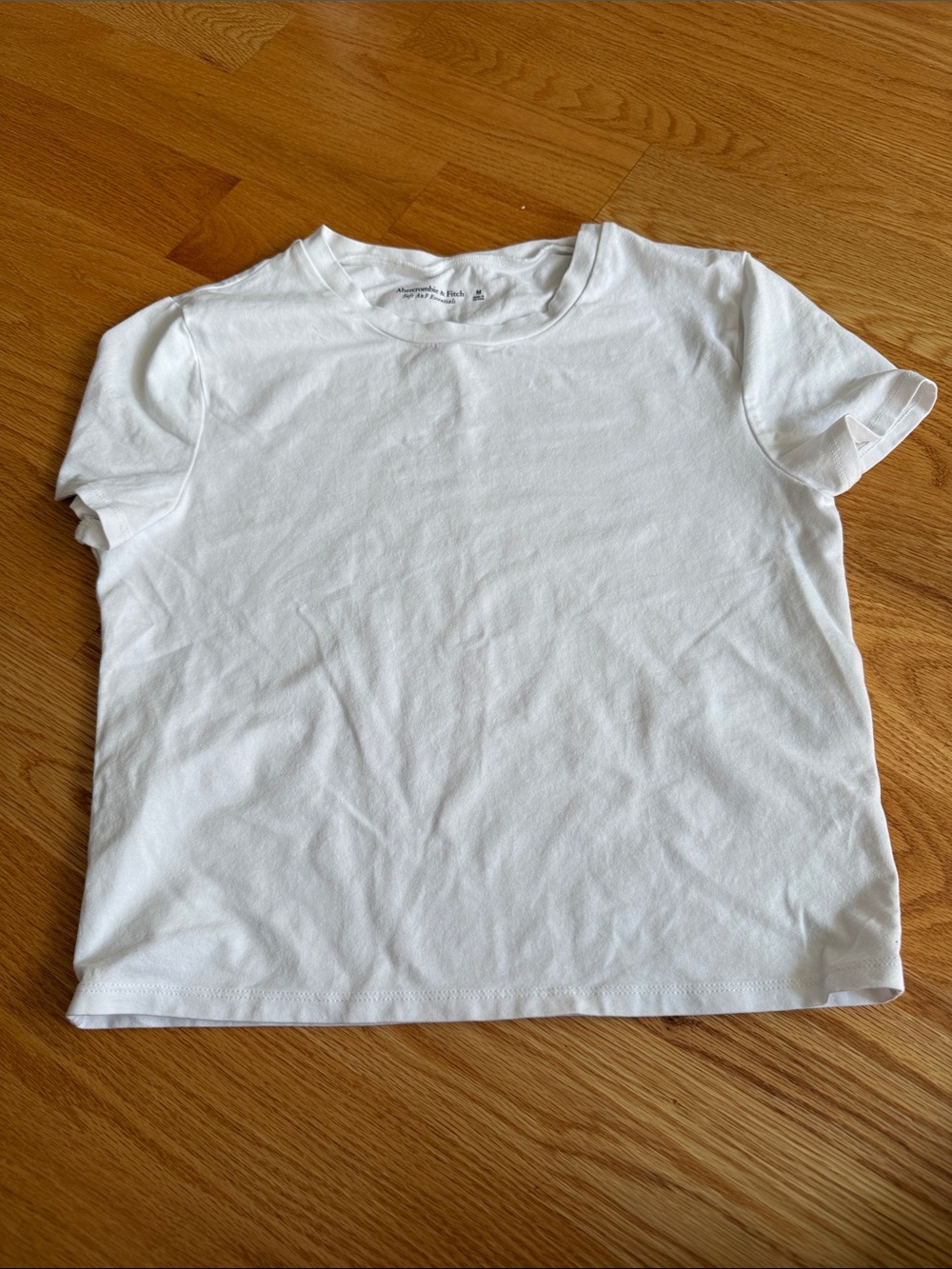 Abercrombie & Fitch White Women's Crop Tee
